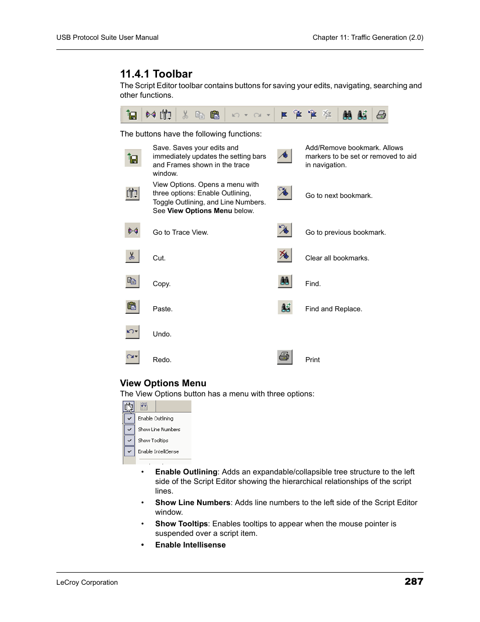 1 toolbar | Teledyne LeCroy USBTracer_Trainer - Users Manual User Manual | Page 301 / 388