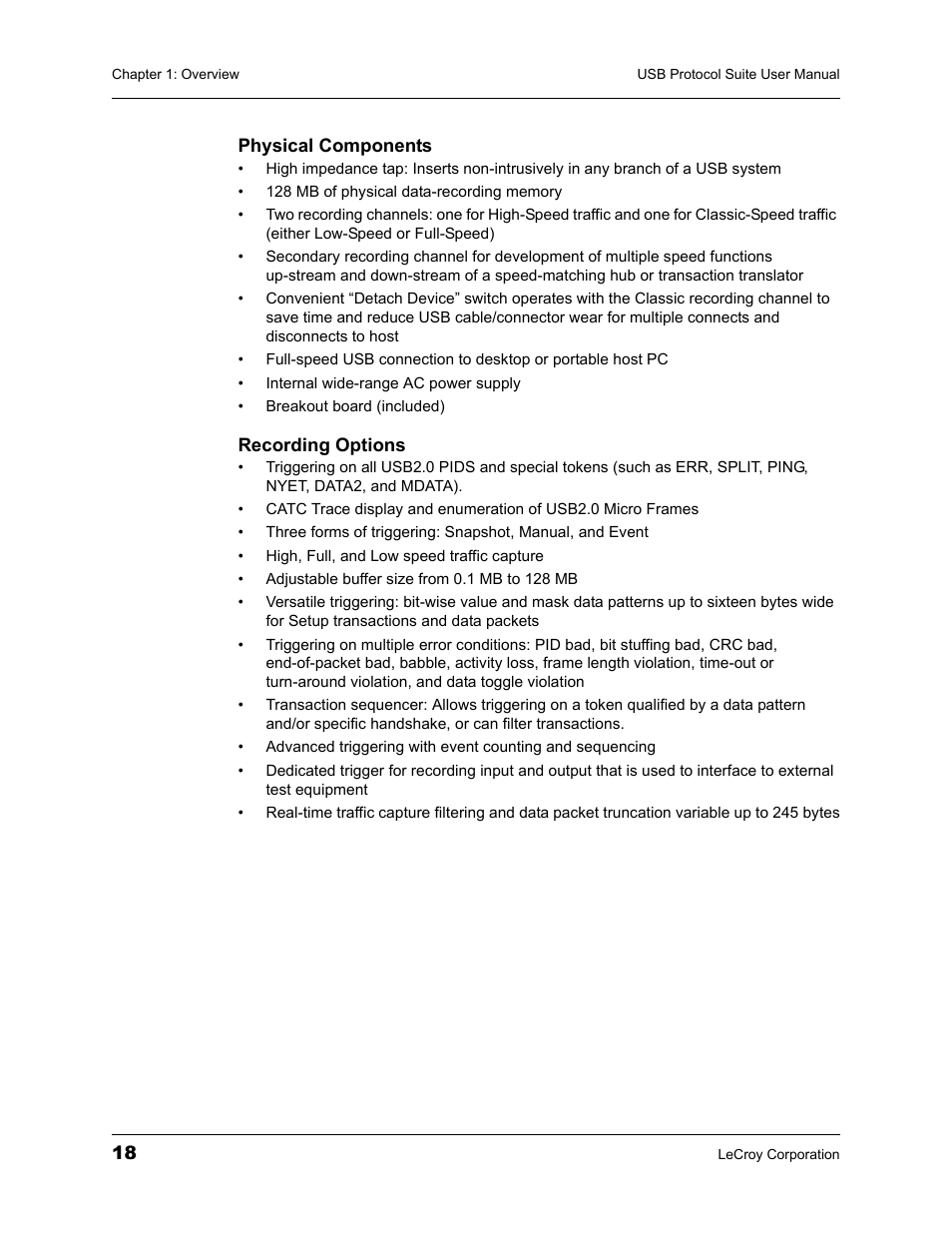 Teledyne LeCroy USBTracer_Trainer - Users Manual User Manual | Page 32 / 388