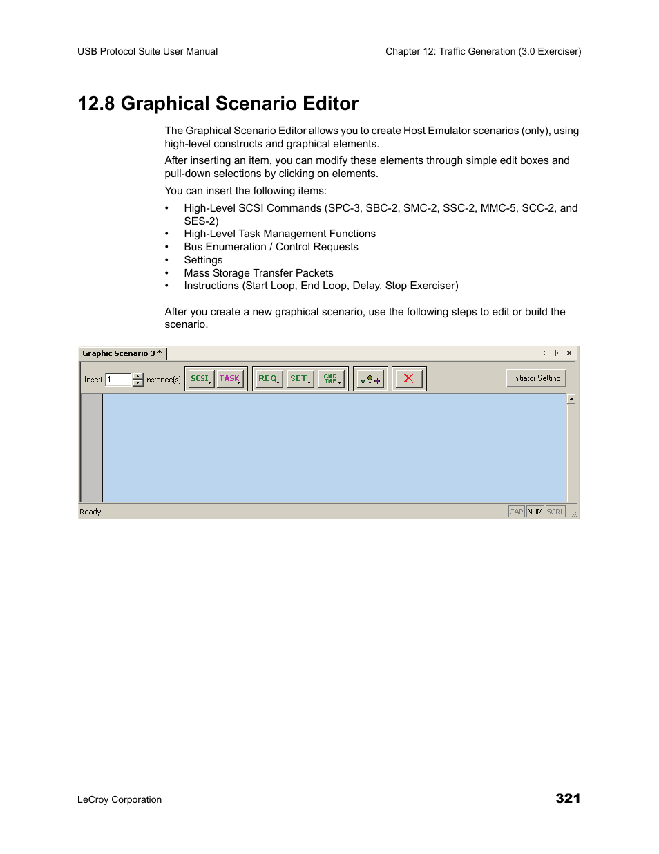 8 graphical scenario editor | Teledyne LeCroy USBTracer_Trainer - Users Manual User Manual | Page 335 / 388