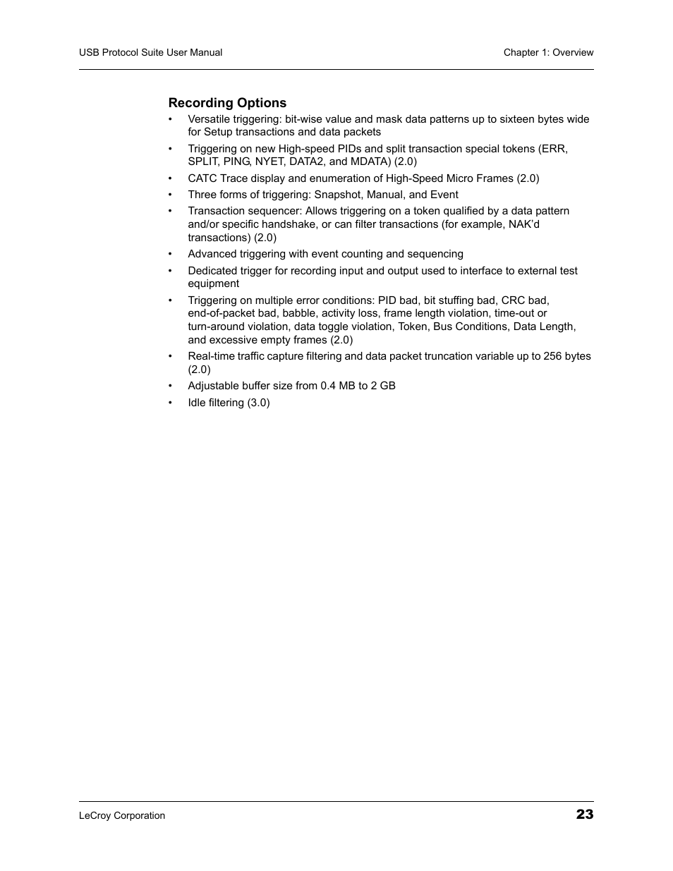 Teledyne LeCroy USBTracer_Trainer - Users Manual User Manual | Page 37 / 388