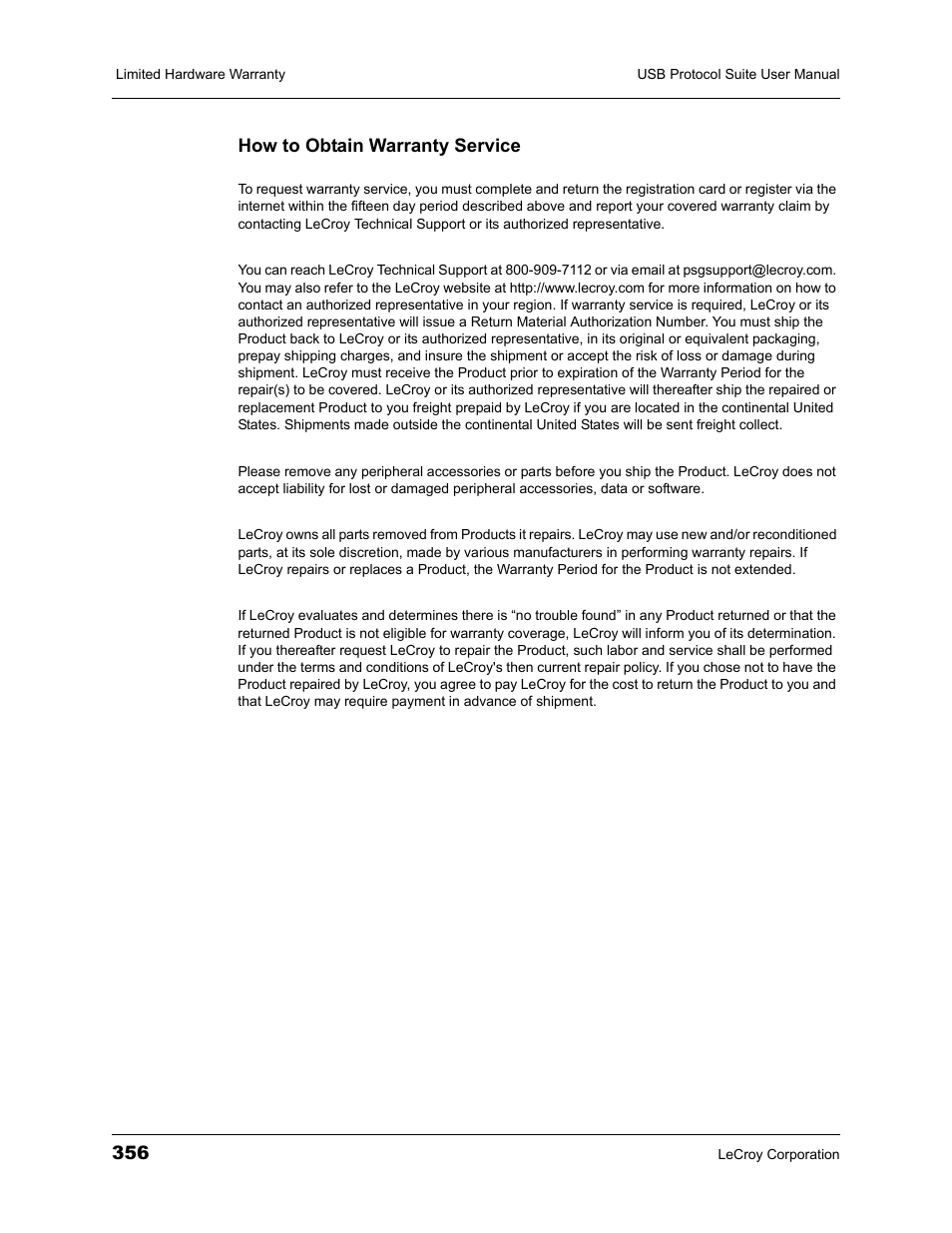 Teledyne LeCroy USBTracer_Trainer - Users Manual User Manual | Page 370 / 388