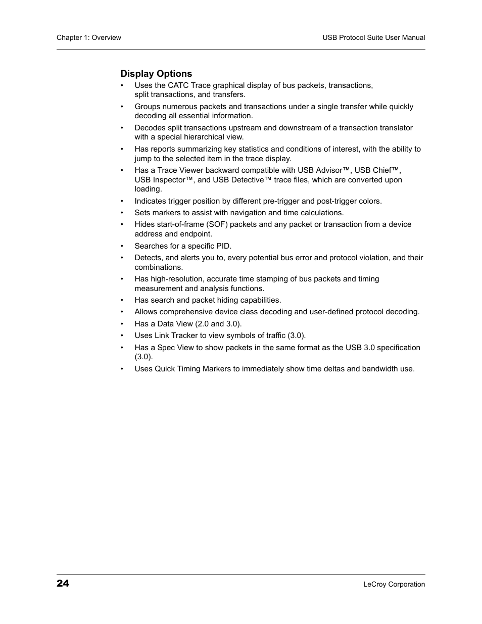 Teledyne LeCroy USBTracer_Trainer - Users Manual User Manual | Page 38 / 388