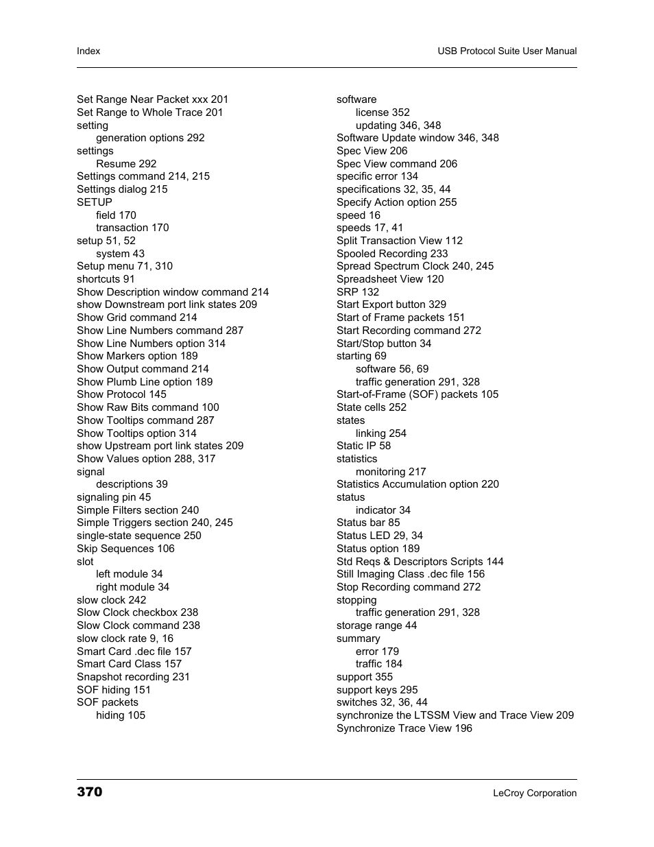 Teledyne LeCroy USBTracer_Trainer - Users Manual User Manual | Page 384 / 388