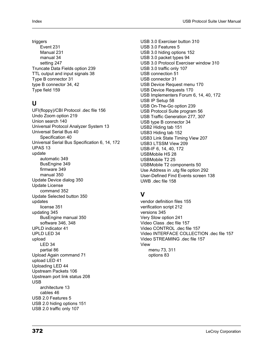 Teledyne LeCroy USBTracer_Trainer - Users Manual User Manual | Page 386 / 388