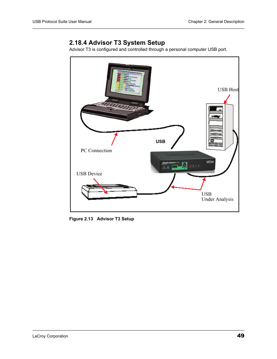 4 advisor t3 system setup | Teledyne LeCroy USBTracer_Trainer - Users Manual User Manual | Page 63 / 388