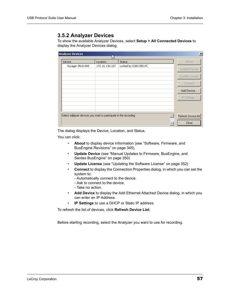 2 analyzer devices | Teledyne LeCroy USBTracer_Trainer - Users Manual User Manual | Page 71 / 388