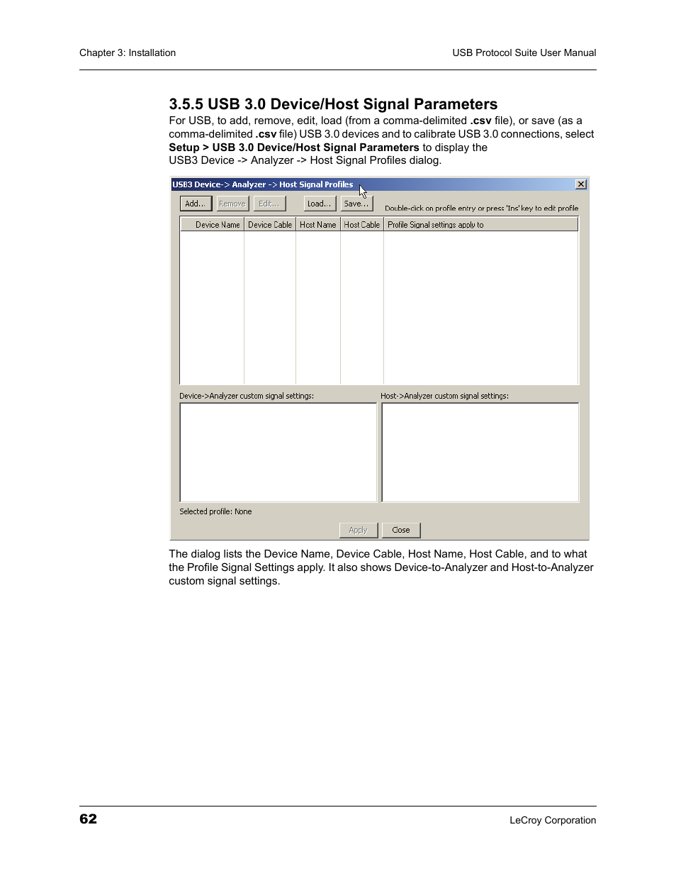 5 usb 3.0 device/host signal parameters | Teledyne LeCroy USBTracer_Trainer - Users Manual User Manual | Page 76 / 388