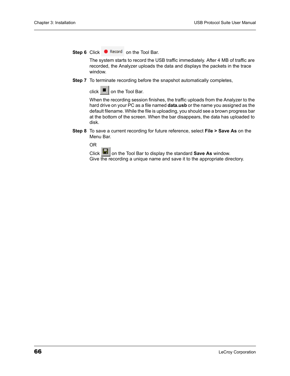 Teledyne LeCroy USBTracer_Trainer - Users Manual User Manual | Page 80 / 388