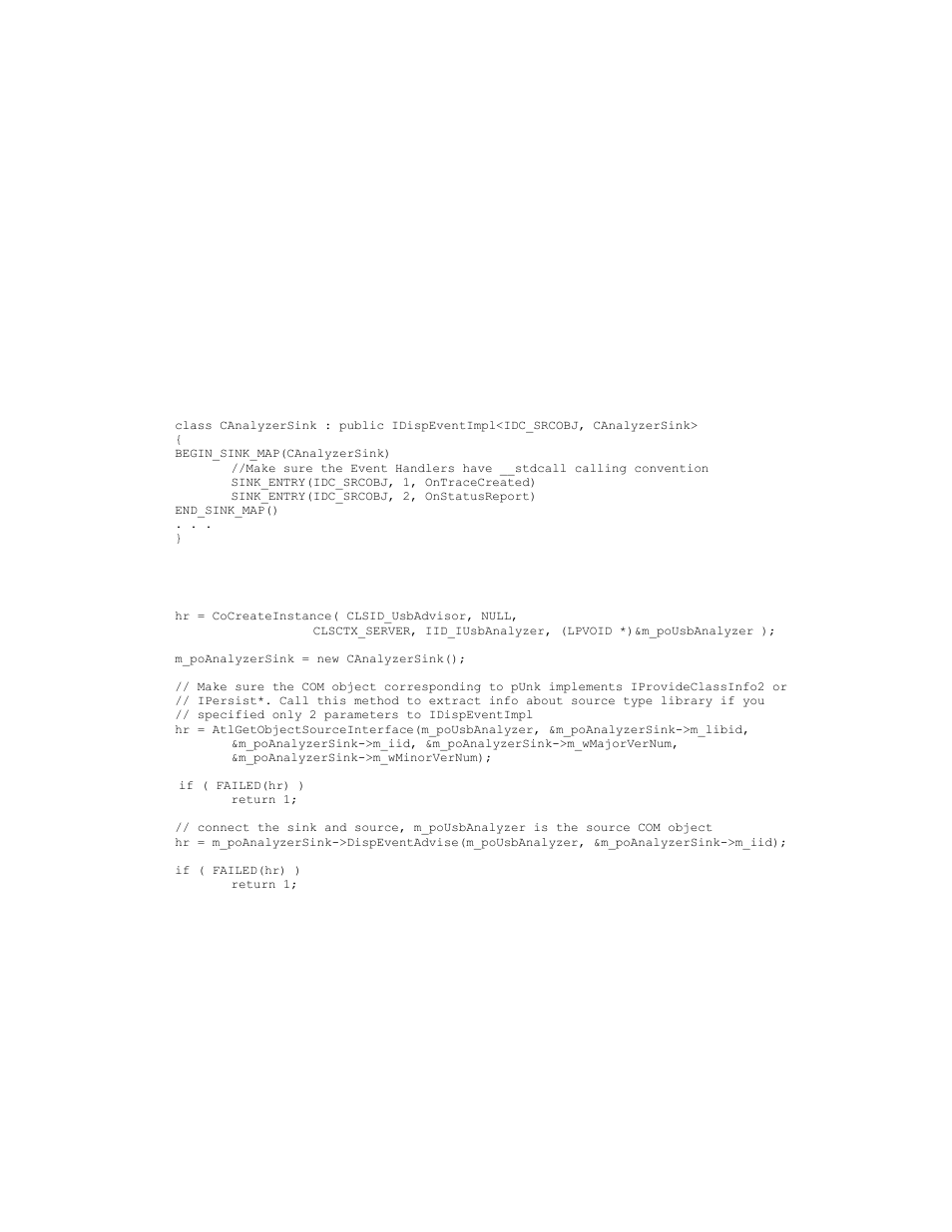 9 analyzer events callback interface, 1 _ianalyzerevents dispinterface, 1 _ianalyzerevents::ontracecreated | Analyzer events callback interface, Ianalyzerevents dispinterface, Ianalyzerevents::ontracecreated, Ianalyzerevents, Inte | Teledyne LeCroy USB Analyzer Automation Manual User Manual | Page 117 / 144