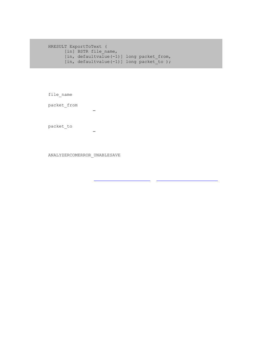 4 itrace::exporttotext, Itrace::exporttotext | Teledyne LeCroy USB Analyzer Automation Manual User Manual | Page 46 / 144