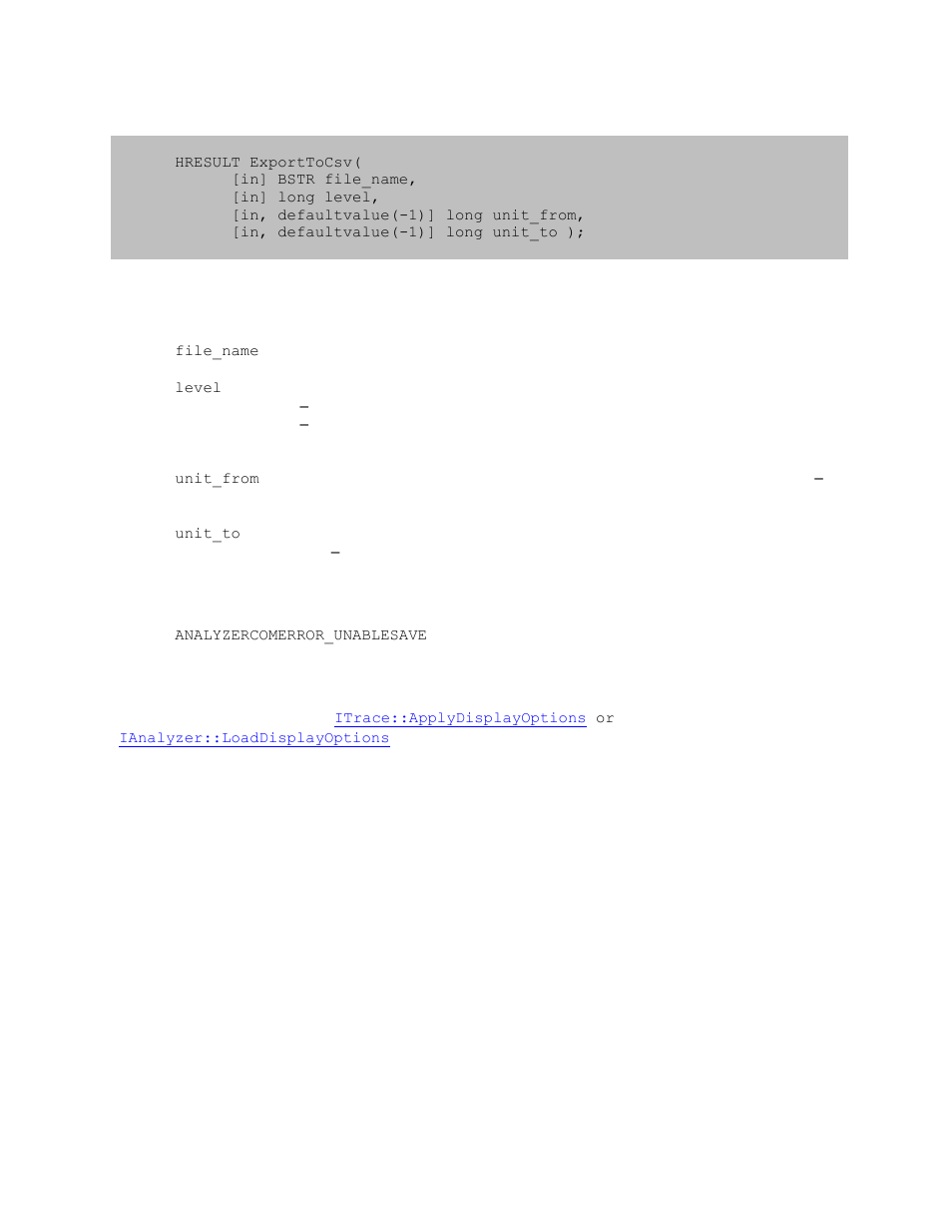 3 iusbtrace2::exporttocsv, Iusbtrace2::exporttocsv | Teledyne LeCroy USB Analyzer Automation Manual User Manual | Page 63 / 144