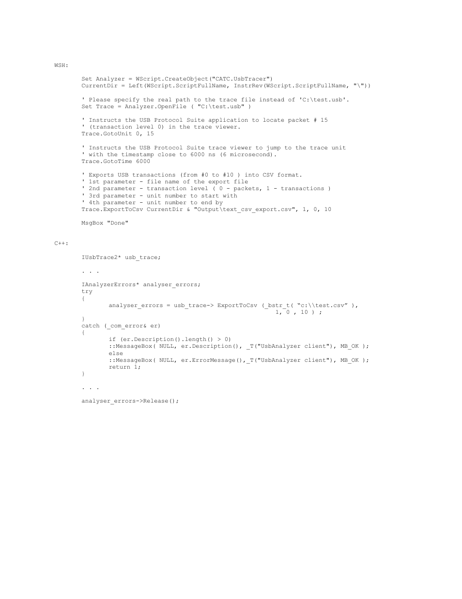 Teledyne LeCroy USB Analyzer Automation Manual User Manual | Page 64 / 144
