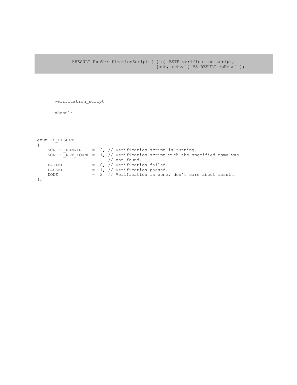 1 iusbverificationscript::runverificationscript, Iusbverificationscript::runverificationscript | Teledyne LeCroy USB Analyzer Automation Manual User Manual | Page 71 / 144