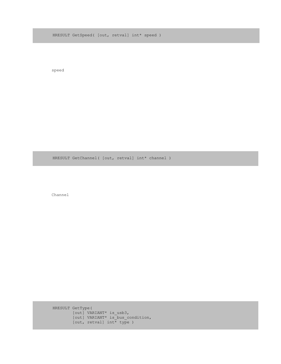 4 iusbpacket::getchannel, 5 iusbpacket::gettype, Iusbpacket::getchannel | Iusbpacket::gettype | Teledyne LeCroy USB Analyzer Automation Manual User Manual | Page 75 / 144