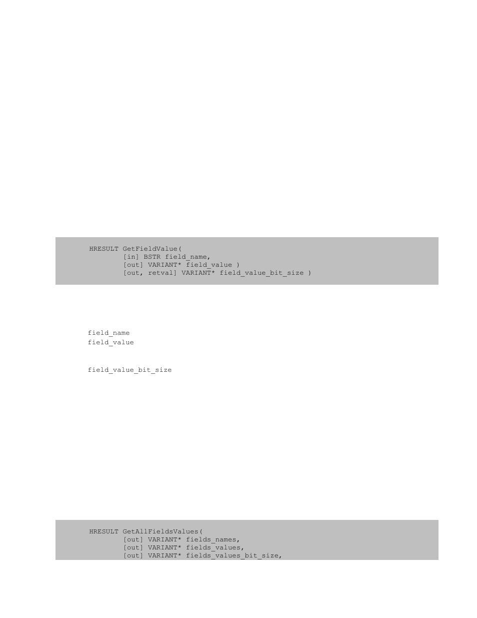 6 iusbpacket::getfieldvalue, 7 iusbpacket::getallfieldsvalues, Iusbpacket::getfieldvalue | Iusbpacket::getallfieldsvalues | Teledyne LeCroy USB Analyzer Automation Manual User Manual | Page 77 / 144