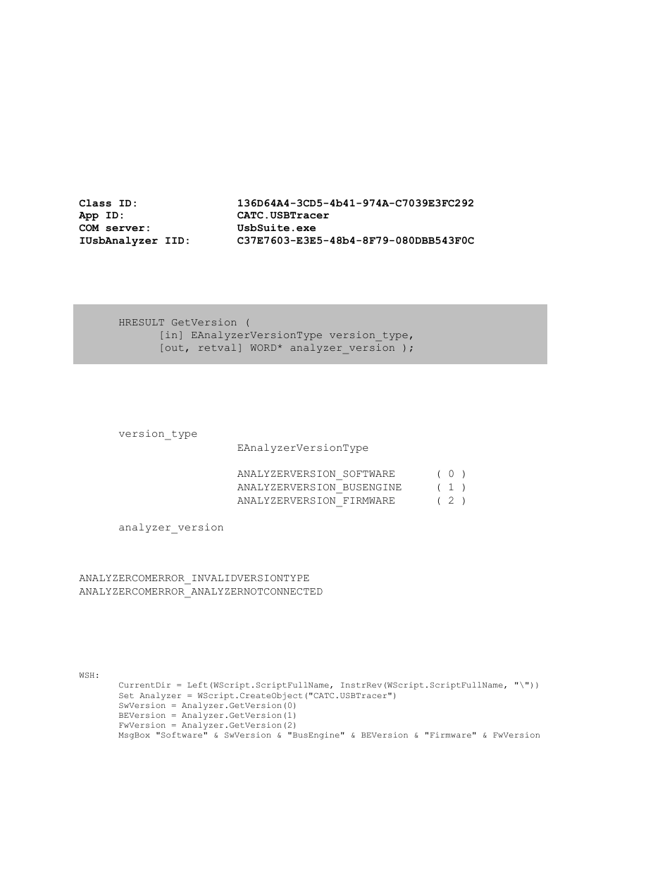2 primary dual interface for analyzer, 1 iusbanalyzer dual interface, 1 ianalyzer::getversion | Primary dual interface for analyzer, Iusbanalyzer dual interface, Ianalyzer::getversion | Teledyne LeCroy USB Analyzer Automation Manual User Manual | Page 8 / 144