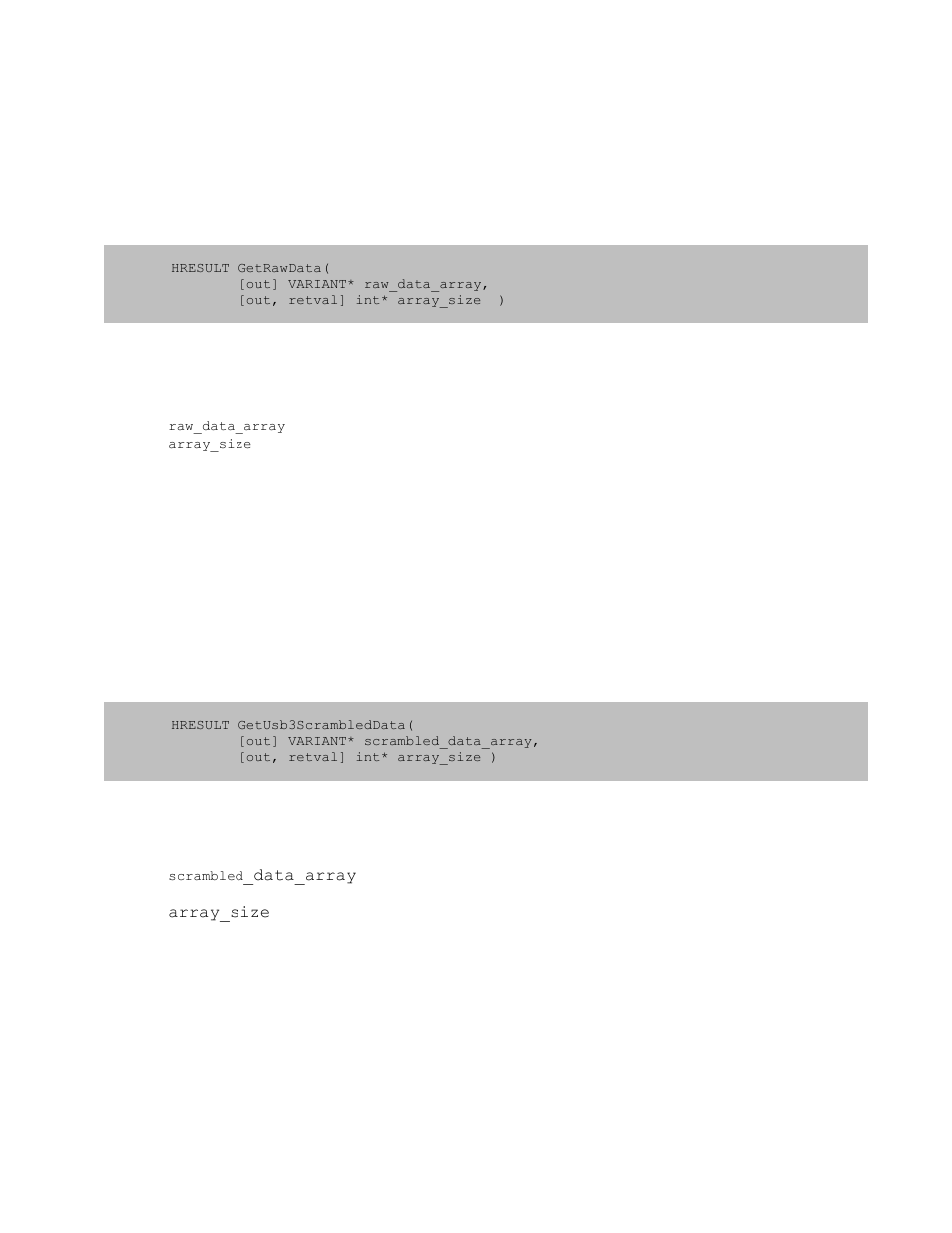 10 iusbpacket::getrawdata, 11 iusbpacket::getusb3scrambleddata, Iusbpacket::getrawdata | Iusbpacket::getusb3scrambleddata | Teledyne LeCroy USB Analyzer Automation Manual User Manual | Page 80 / 144