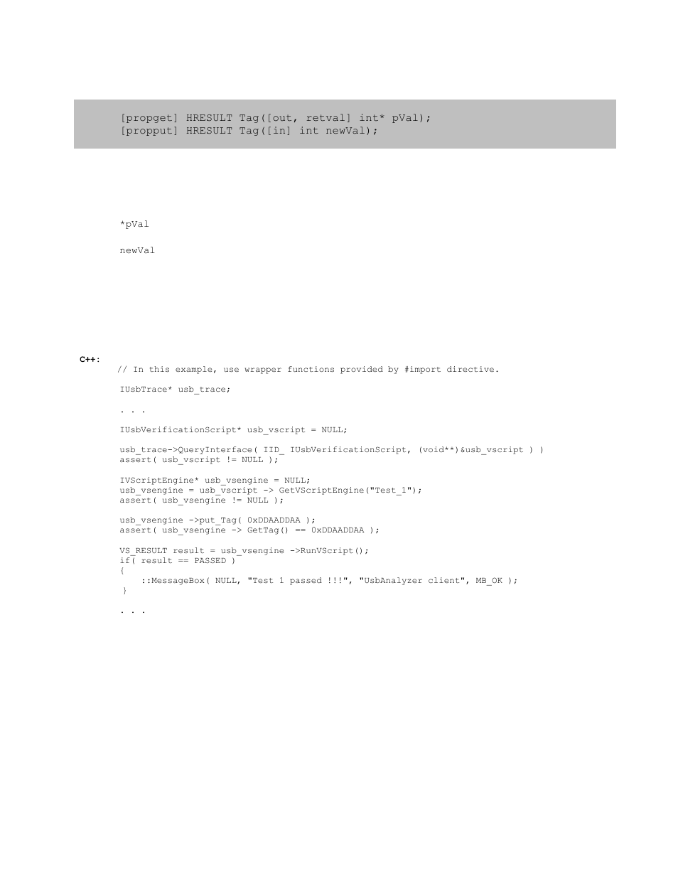 2 ivscriptengine::tag, Ivscriptengine::tag | Teledyne LeCroy USB Analyzer Automation Manual User Manual | Page 84 / 144