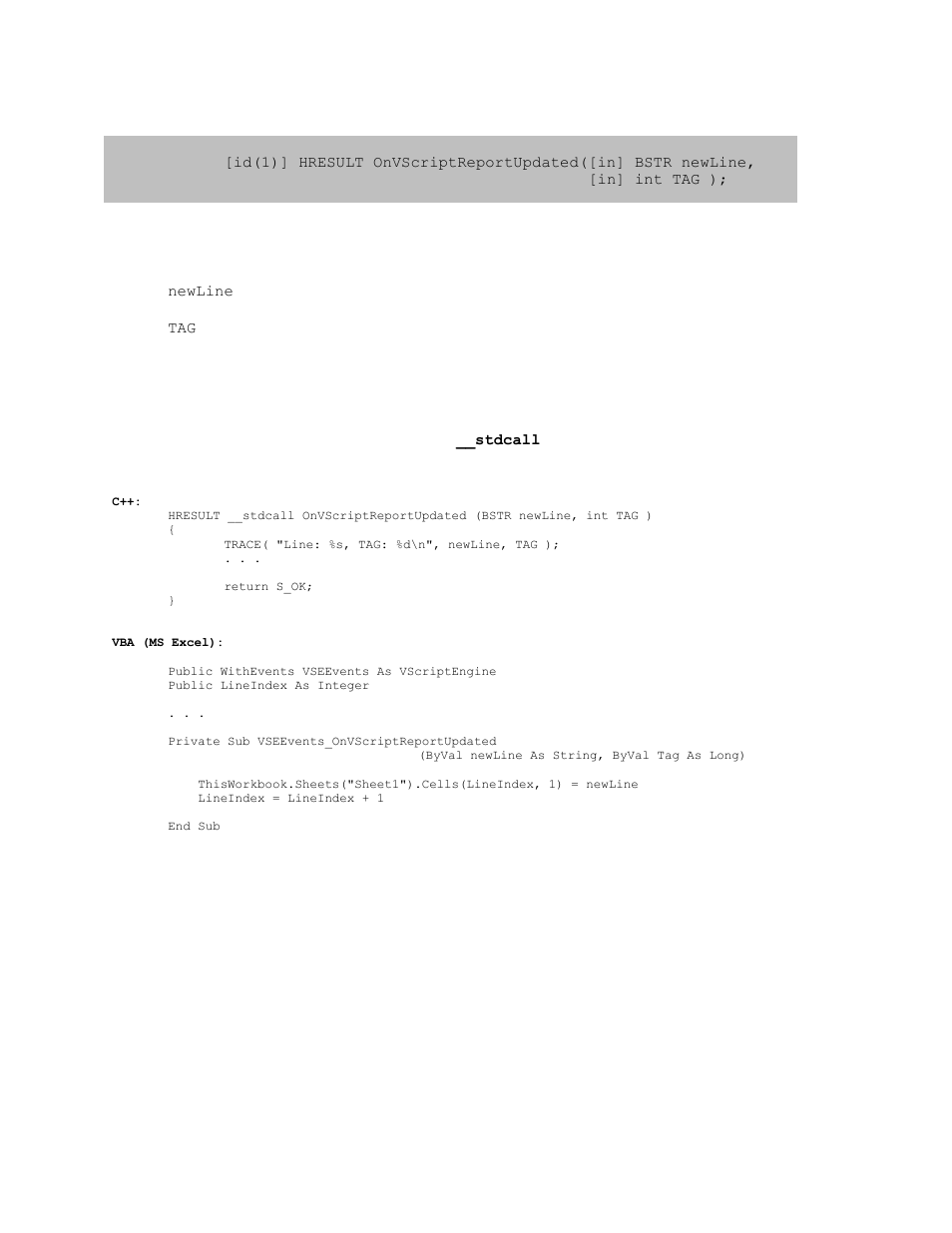 1 _ivscriptengineevents::onvscriptreportupdated, Ivscriptengineevents::onvscriptreportupdated | Teledyne LeCroy USB Analyzer Automation Manual User Manual | Page 96 / 144