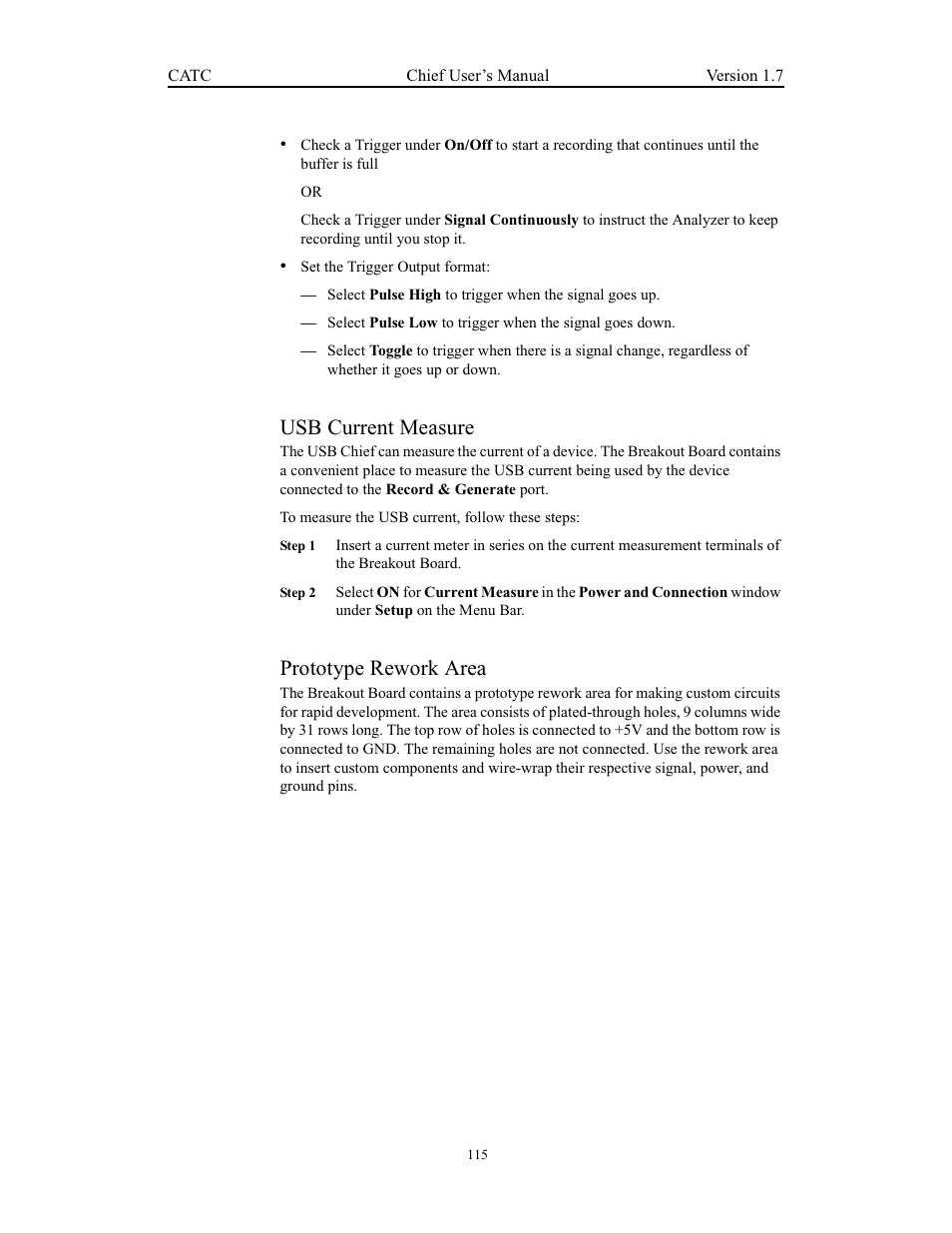 Usb current measure, Prototype rework area, Usb current measure prototype rework area | Teledyne LeCroy USB Chief - Users Manual User Manual | Page 123 / 133