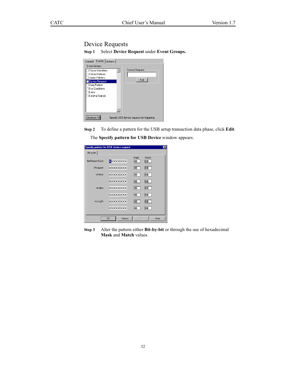 Device requests | Teledyne LeCroy USB Chief - Users Manual User Manual | Page 40 / 133