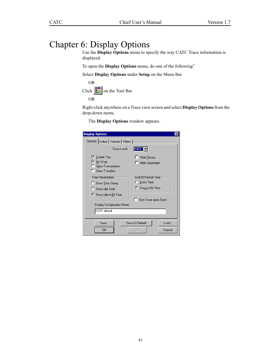 Chapter 6: display options | Teledyne LeCroy USB Chief - Users Manual User Manual | Page 49 / 133