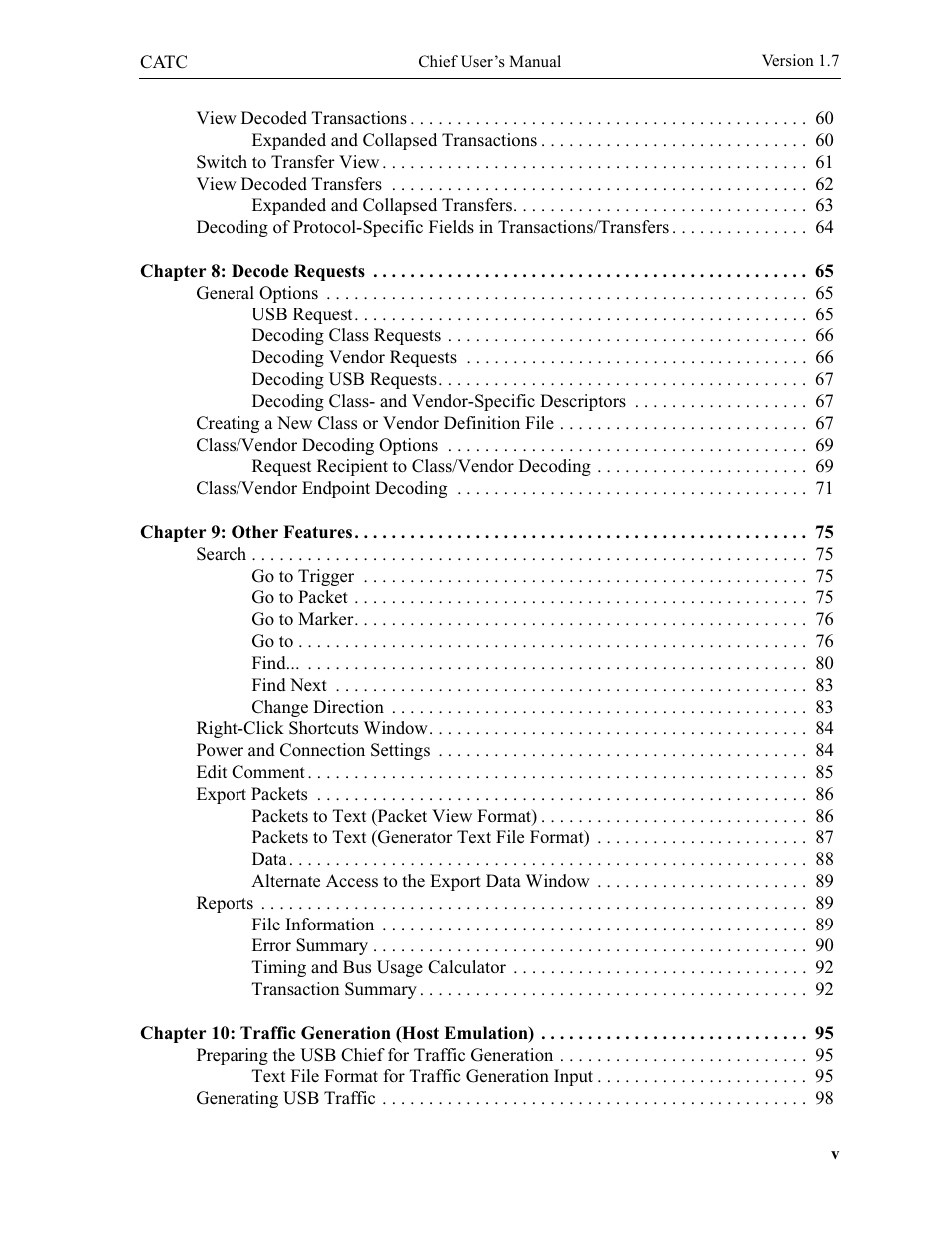 Teledyne LeCroy USB Chief - Users Manual User Manual | Page 5 / 133