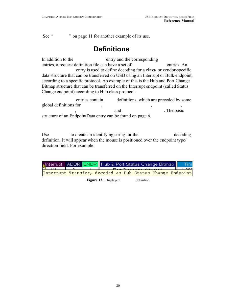 Endpointdata definitions, Caption | Teledyne LeCroy USB File Based Decode Manual User Manual | Page 24 / 36