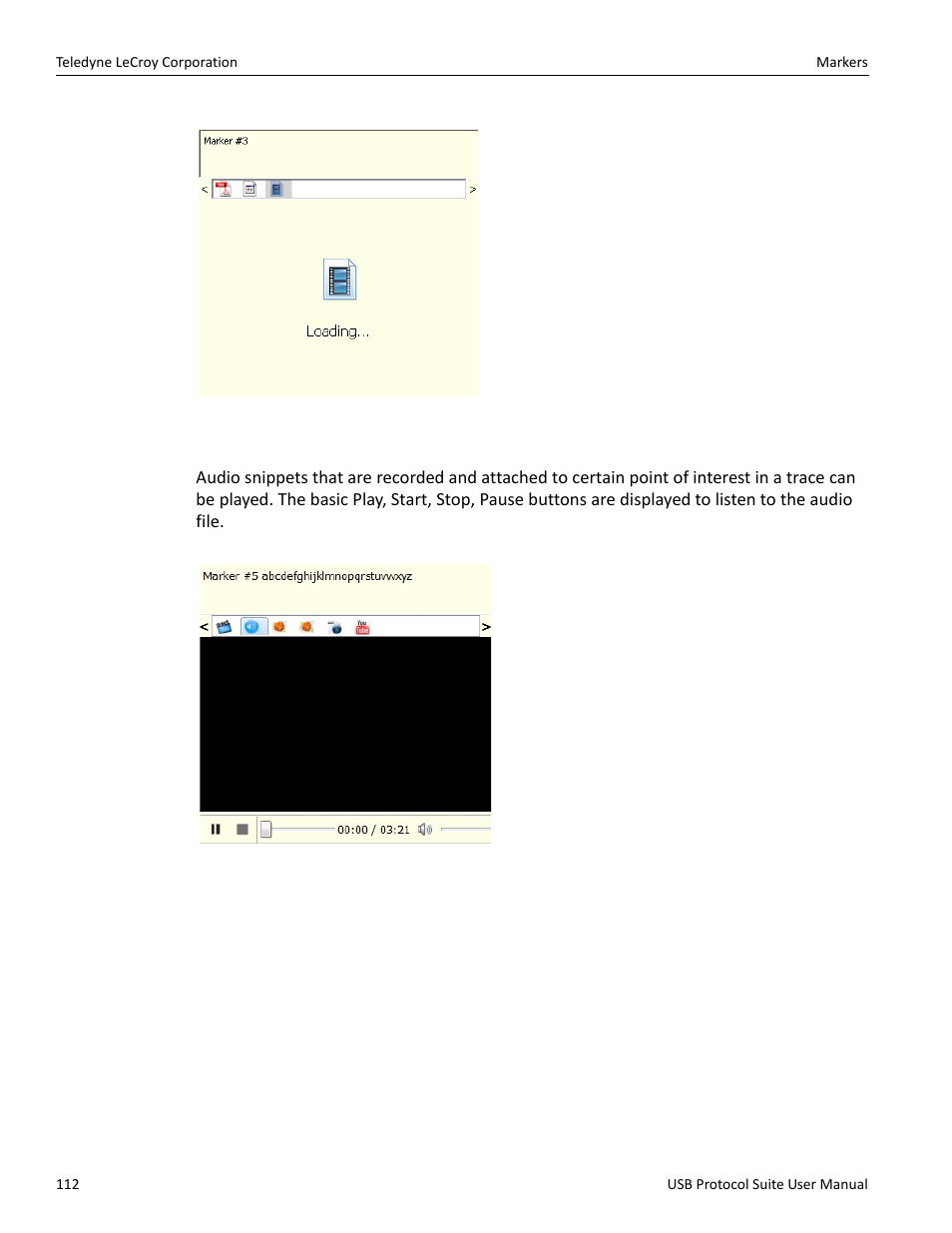 Audio | Teledyne LeCroy USB Protocol Suite User Manual (Voyager_Advisor T3_Mercury) User Manual | Page 112 / 414