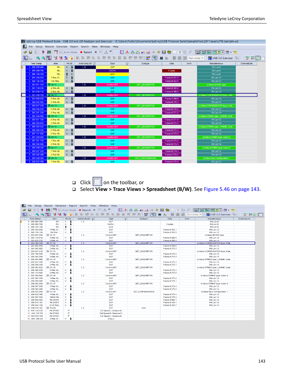 Teledyne LeCroy USB Protocol Suite User Manual (Voyager_Advisor T3_Mercury) User Manual | Page 143 / 414