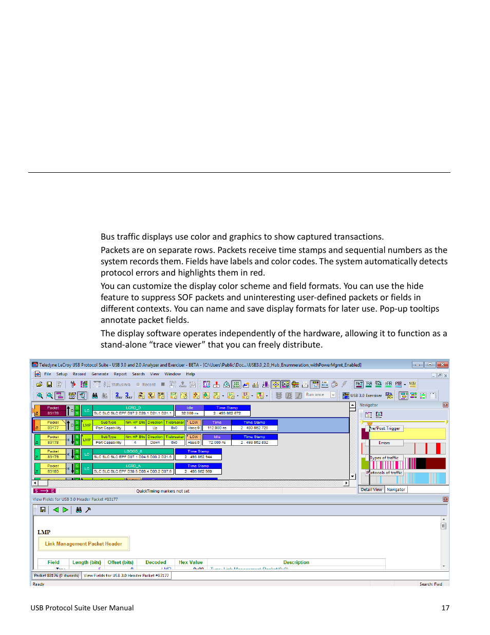 Teledyne LeCroy USB Protocol Suite User Manual (Voyager_Advisor T3_Mercury) User Manual | Page 17 / 414