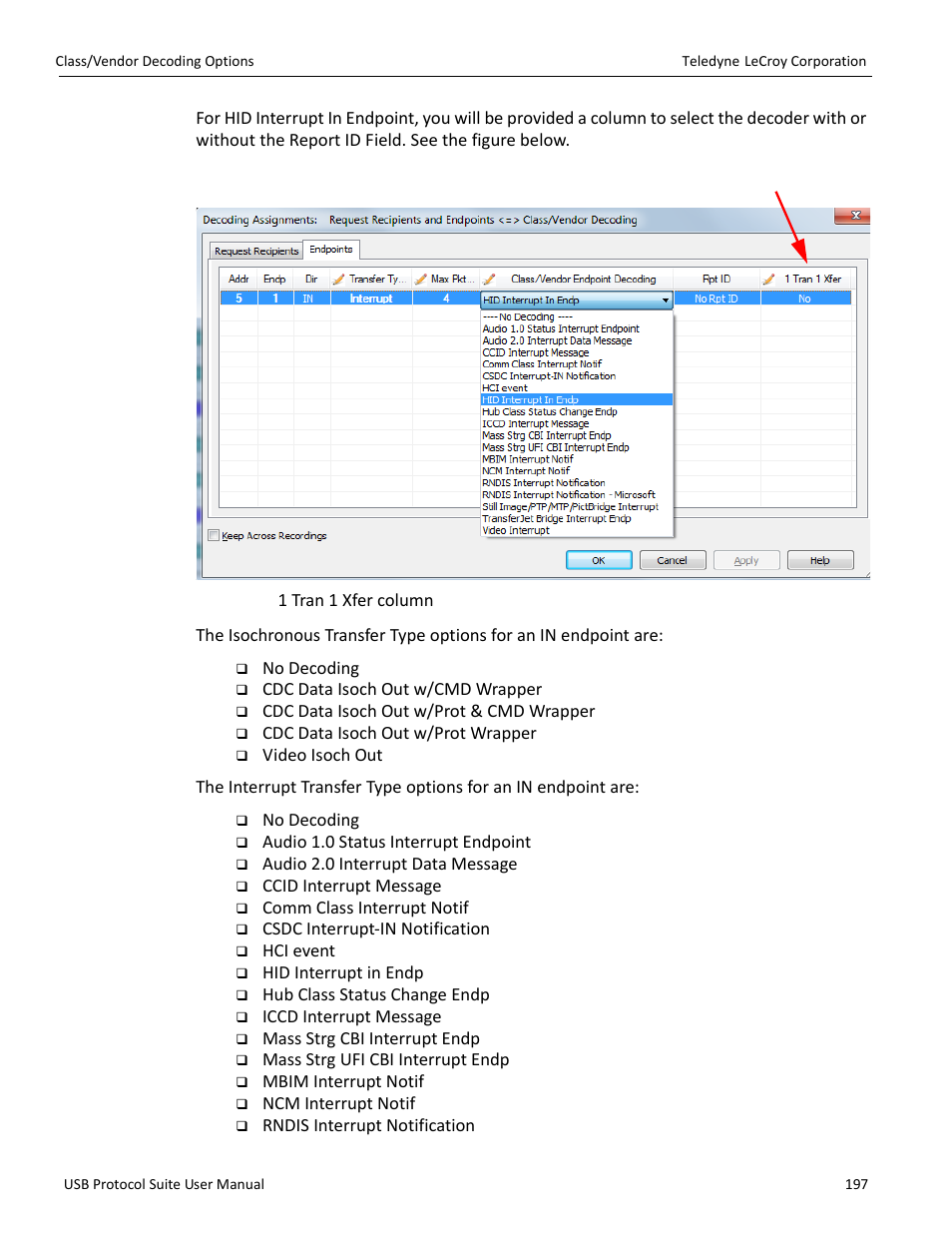 Teledyne LeCroy USB Protocol Suite User Manual (Voyager_Advisor T3_Mercury) User Manual | Page 197 / 414