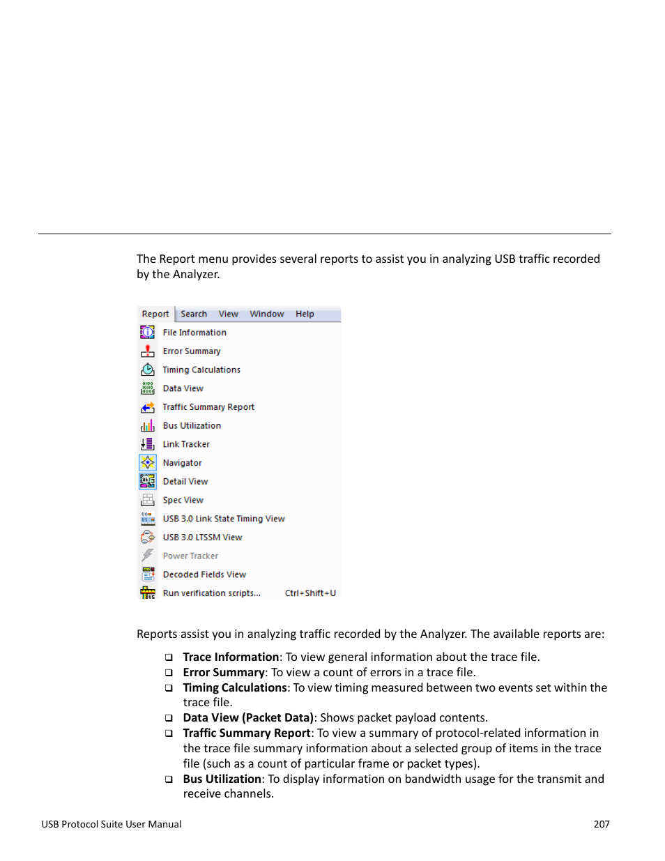 Reports, Chapter 9: reports, Chapter 9 | Teledyne LeCroy USB Protocol Suite User Manual (Voyager_Advisor T3_Mercury) User Manual | Page 207 / 414