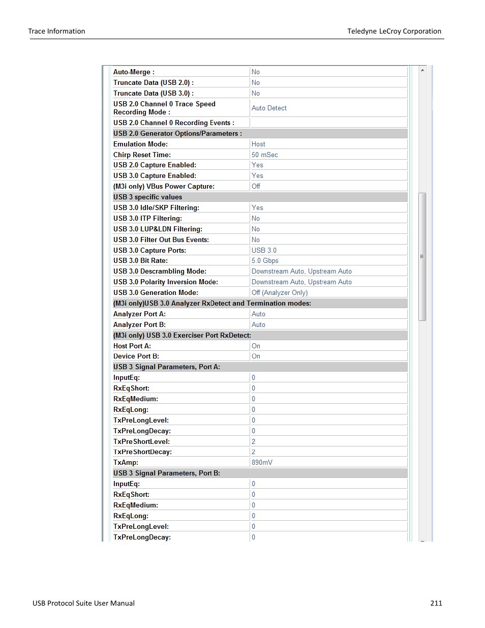 Teledyne LeCroy USB Protocol Suite User Manual (Voyager_Advisor T3_Mercury) User Manual | Page 211 / 414