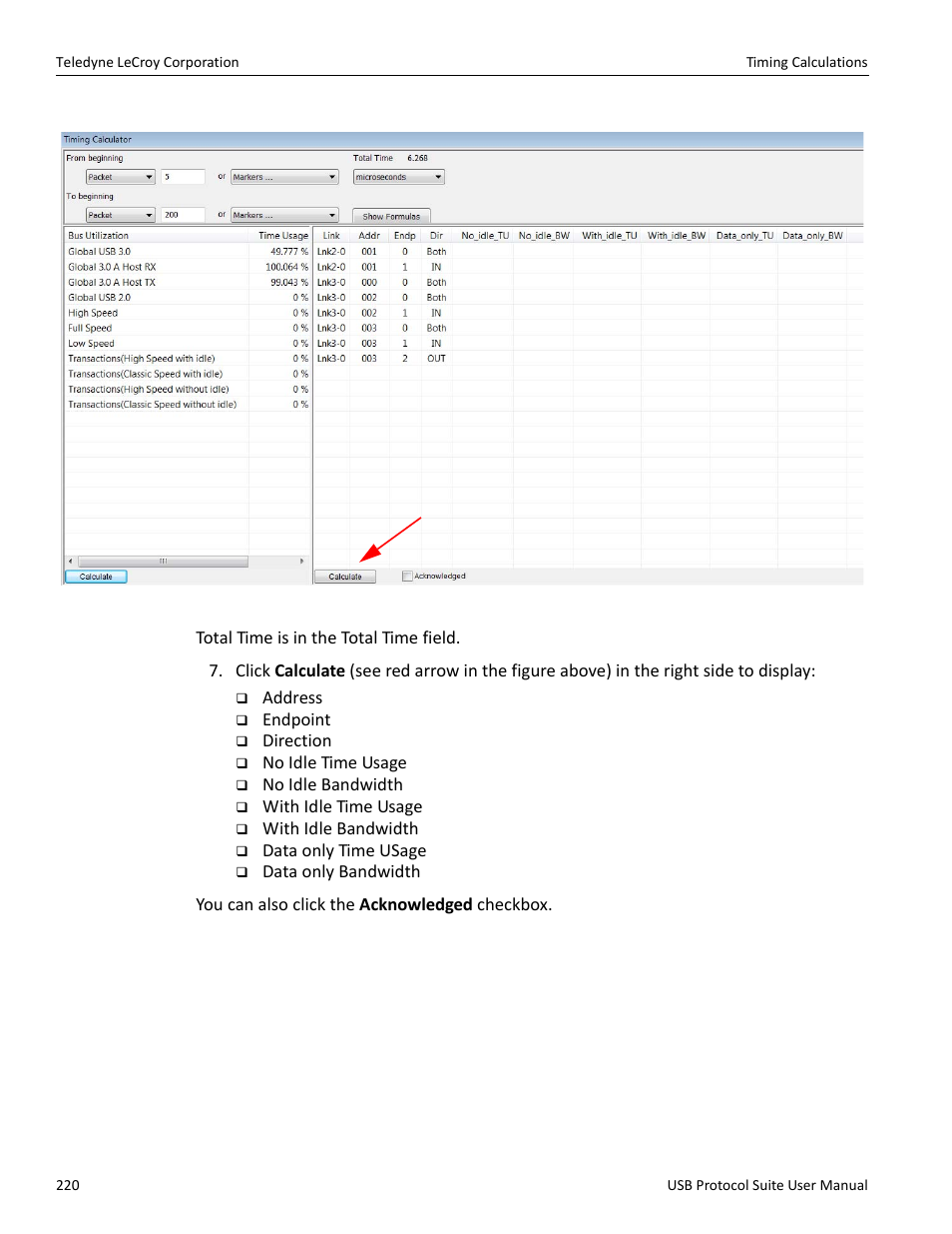 Teledyne LeCroy USB Protocol Suite User Manual (Voyager_Advisor T3_Mercury) User Manual | Page 220 / 414
