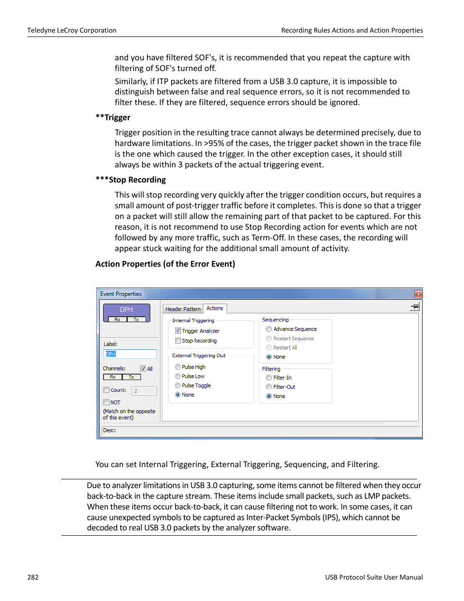 Teledyne LeCroy USB Protocol Suite User Manual (Voyager_Advisor T3_Mercury) User Manual | Page 282 / 414