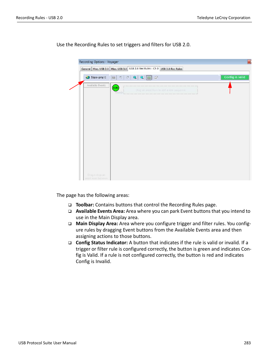 7 recording rules - usb 2.0 | Teledyne LeCroy USB Protocol Suite User Manual (Voyager_Advisor T3_Mercury) User Manual | Page 283 / 414