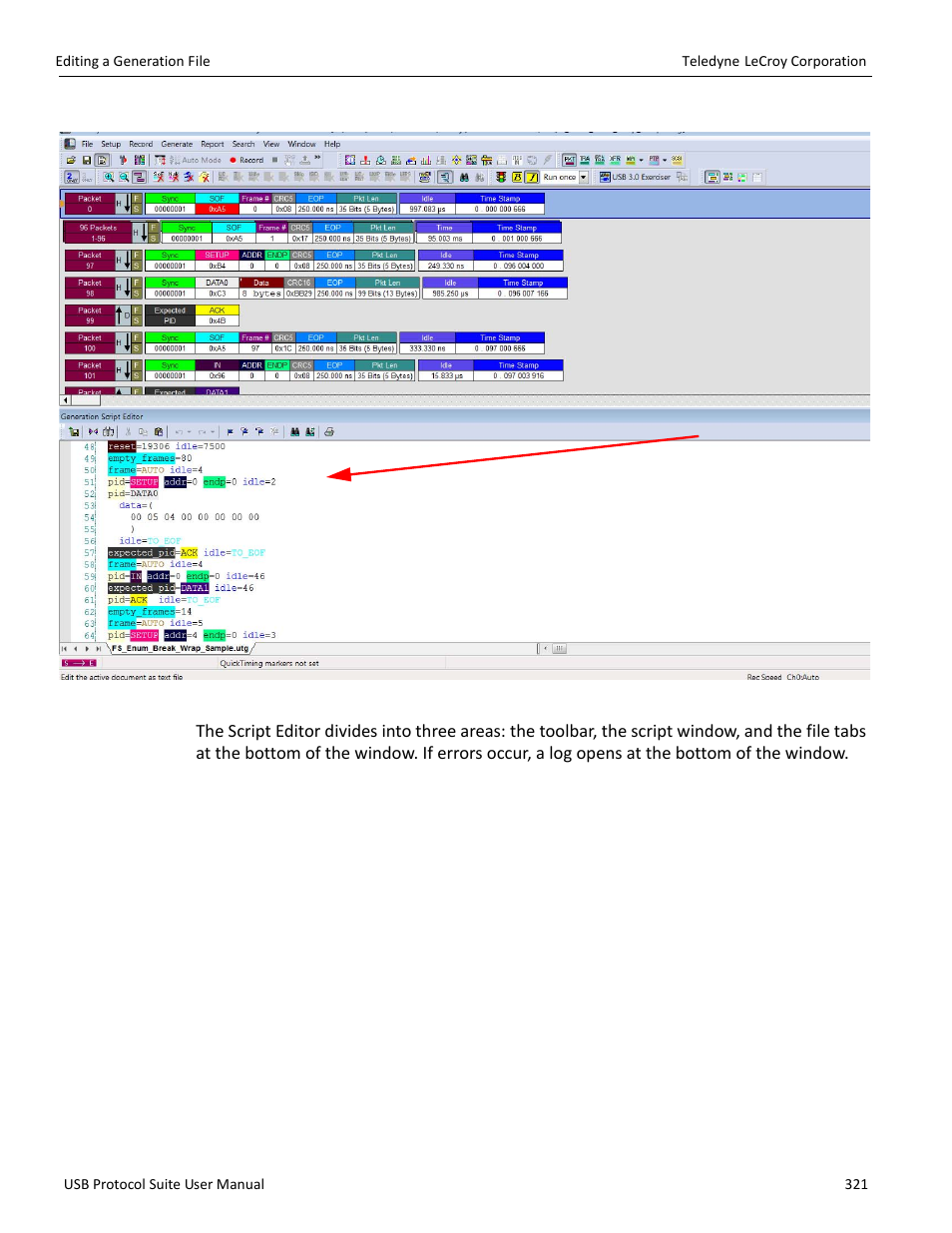 Figure 11.8 on | Teledyne LeCroy USB Protocol Suite User Manual (Voyager_Advisor T3_Mercury) User Manual | Page 321 / 414