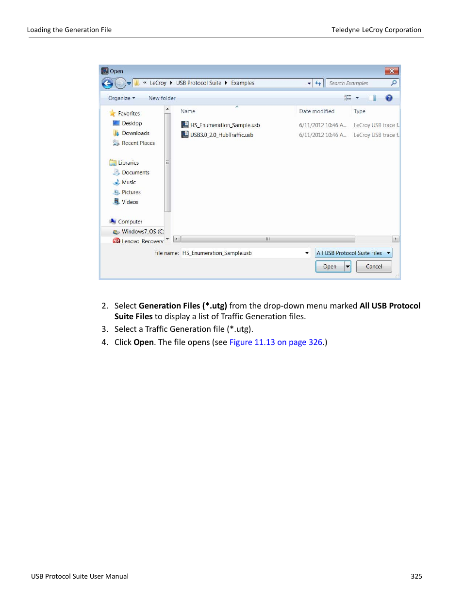 Teledyne LeCroy USB Protocol Suite User Manual (Voyager_Advisor T3_Mercury) User Manual | Page 325 / 414