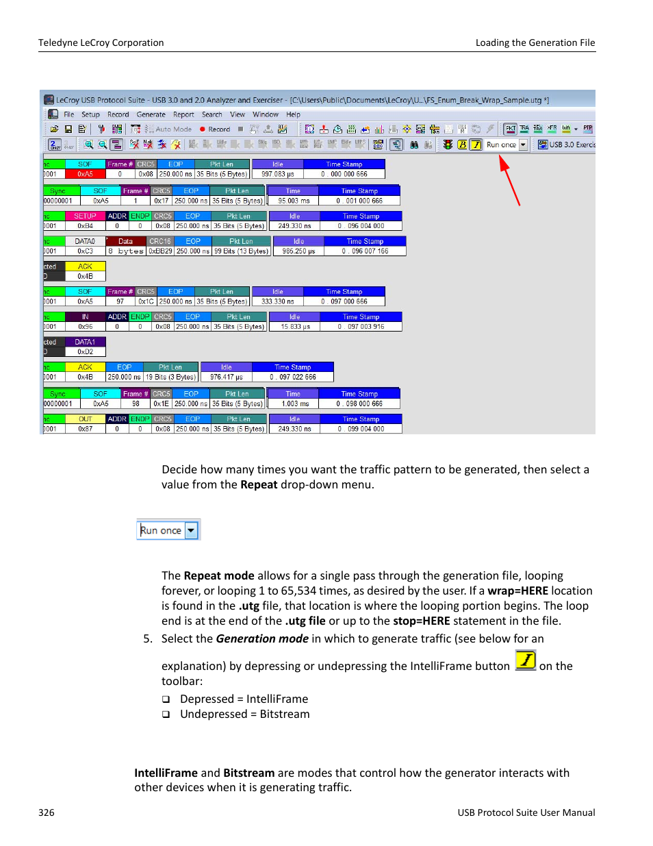 Teledyne LeCroy USB Protocol Suite User Manual (Voyager_Advisor T3_Mercury) User Manual | Page 326 / 414