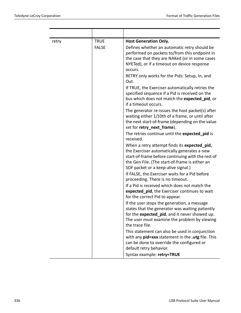 Teledyne LeCroy USB Protocol Suite User Manual (Voyager_Advisor T3_Mercury) User Manual | Page 336 / 414