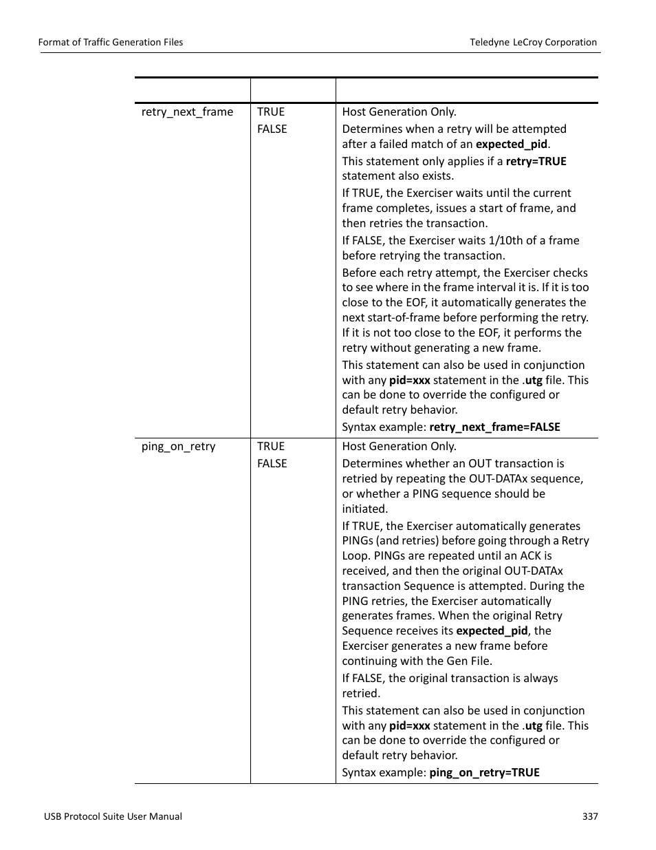 Teledyne LeCroy USB Protocol Suite User Manual (Voyager_Advisor T3_Mercury) User Manual | Page 337 / 414