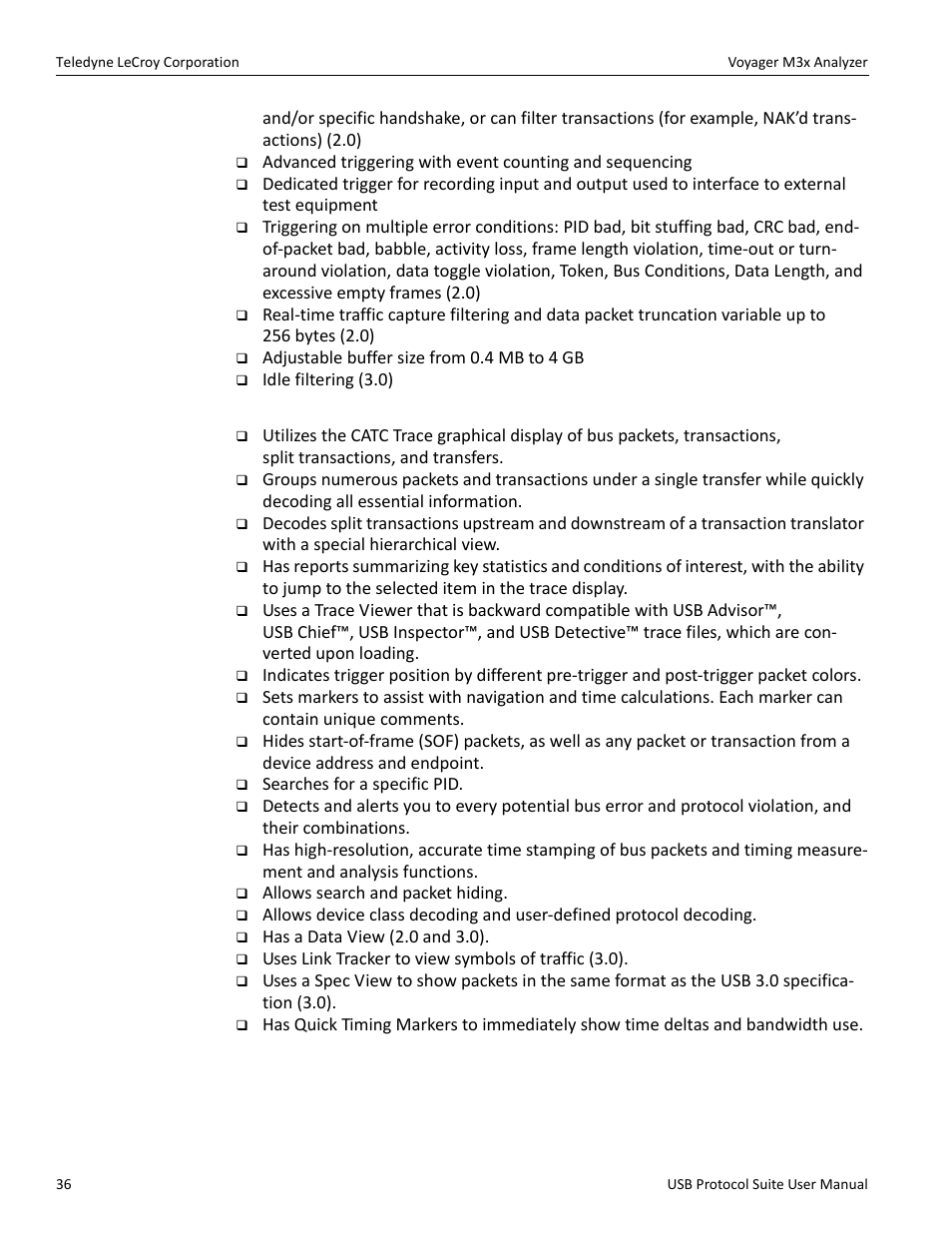Display options | Teledyne LeCroy USB Protocol Suite User Manual (Voyager_Advisor T3_Mercury) User Manual | Page 36 / 414