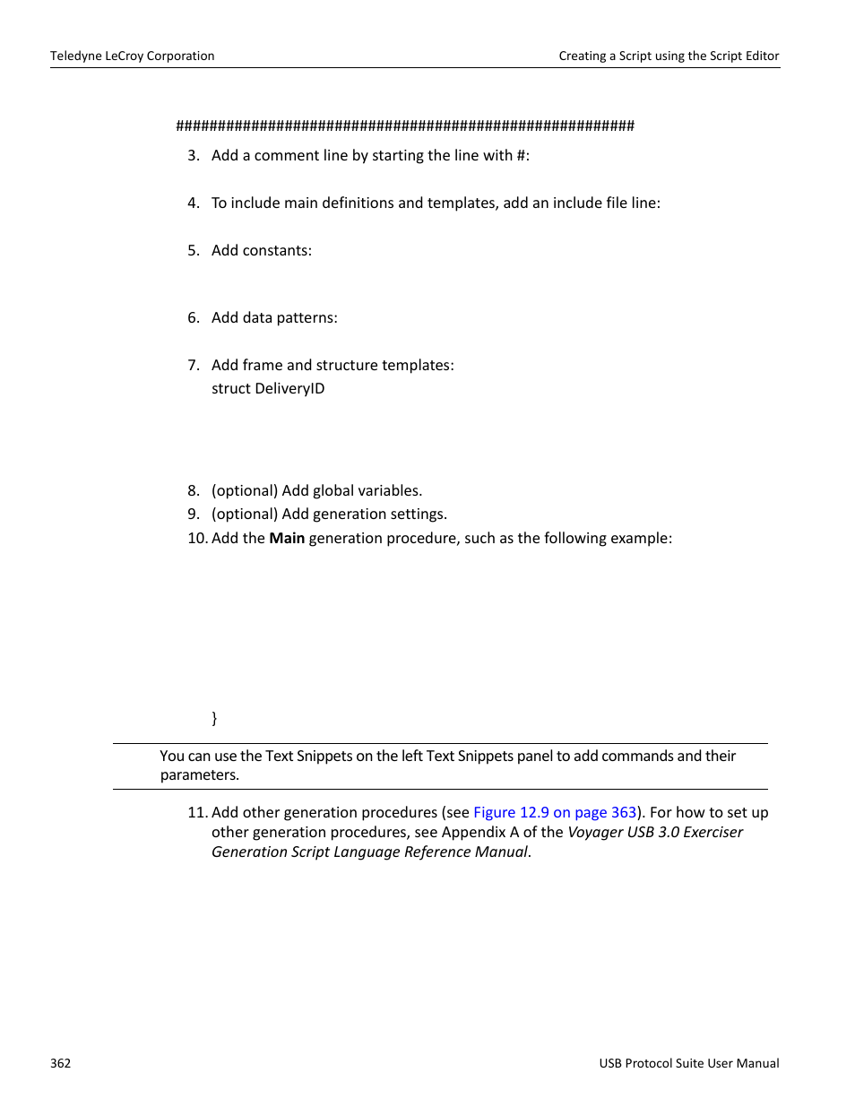 Teledyne LeCroy USB Protocol Suite User Manual (Voyager_Advisor T3_Mercury) User Manual | Page 362 / 414