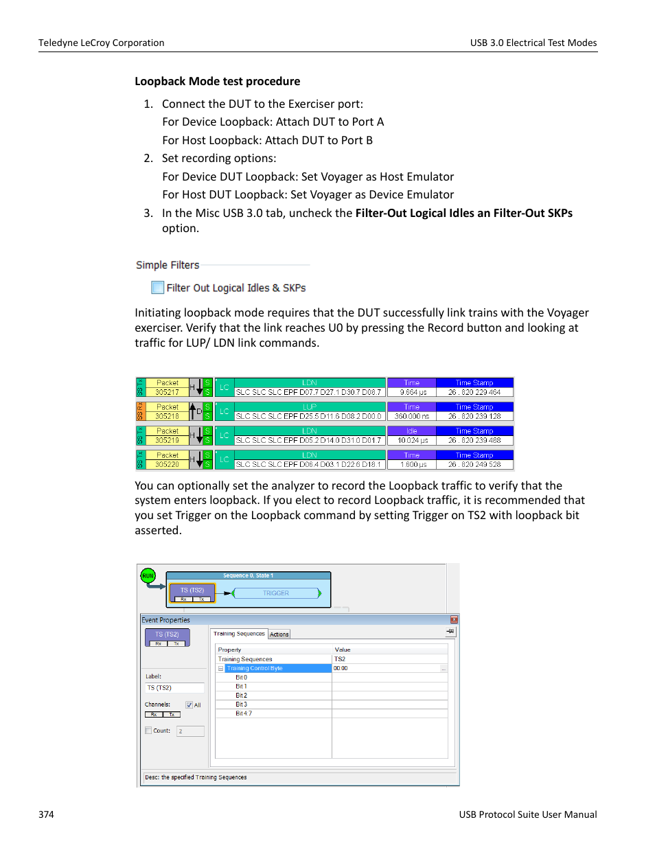 Teledyne LeCroy USB Protocol Suite User Manual (Voyager_Advisor T3_Mercury) User Manual | Page 374 / 414