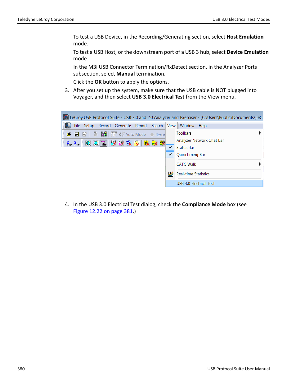 Teledyne LeCroy USB Protocol Suite User Manual (Voyager_Advisor T3_Mercury) User Manual | Page 380 / 414