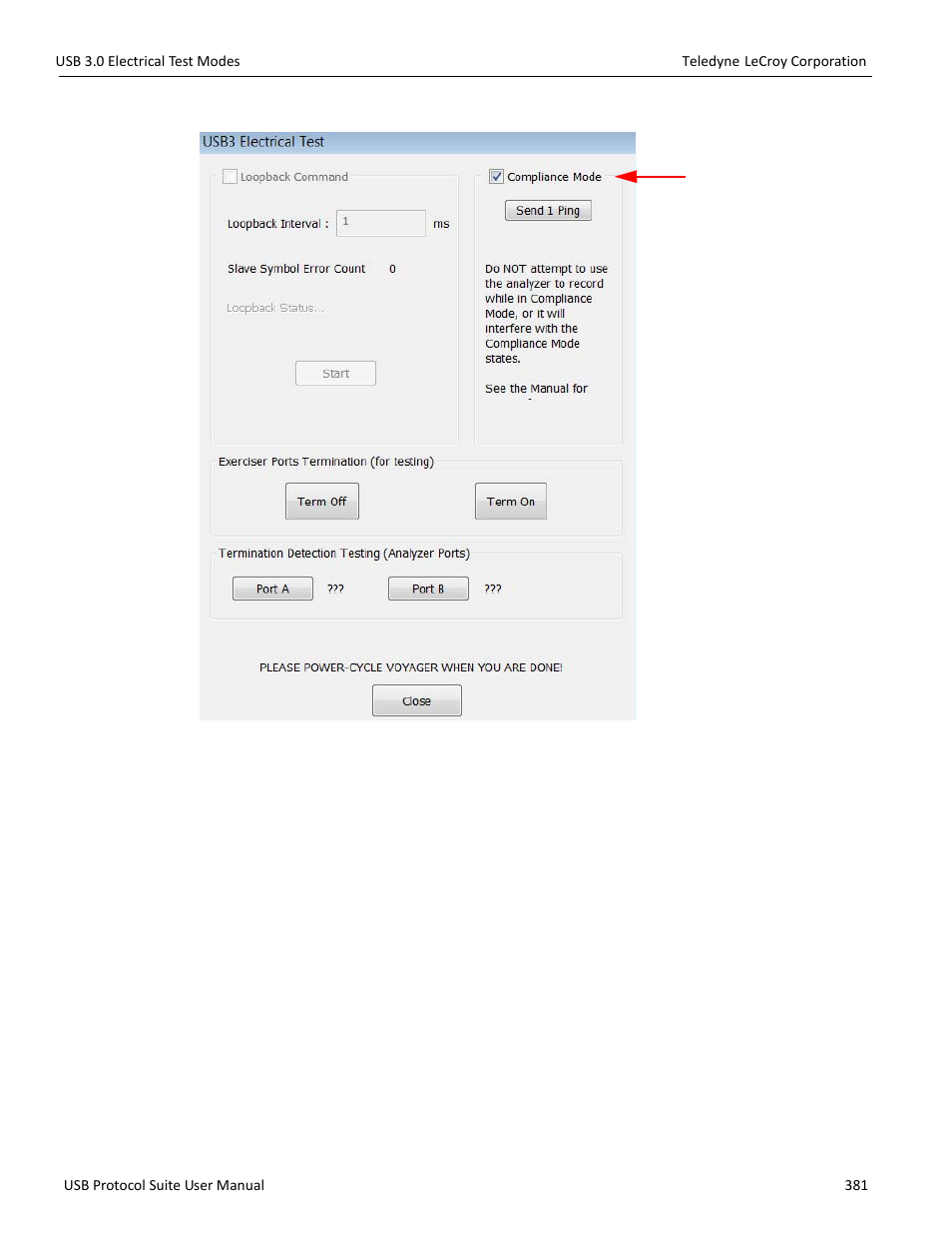 Teledyne LeCroy USB Protocol Suite User Manual (Voyager_Advisor T3_Mercury) User Manual | Page 381 / 414