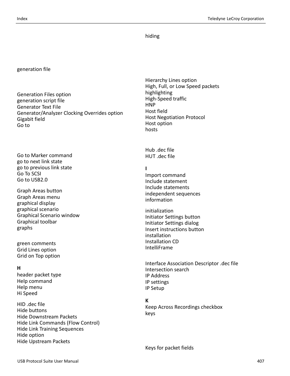 Teledyne LeCroy USB Protocol Suite User Manual (Voyager_Advisor T3_Mercury) User Manual | Page 407 / 414