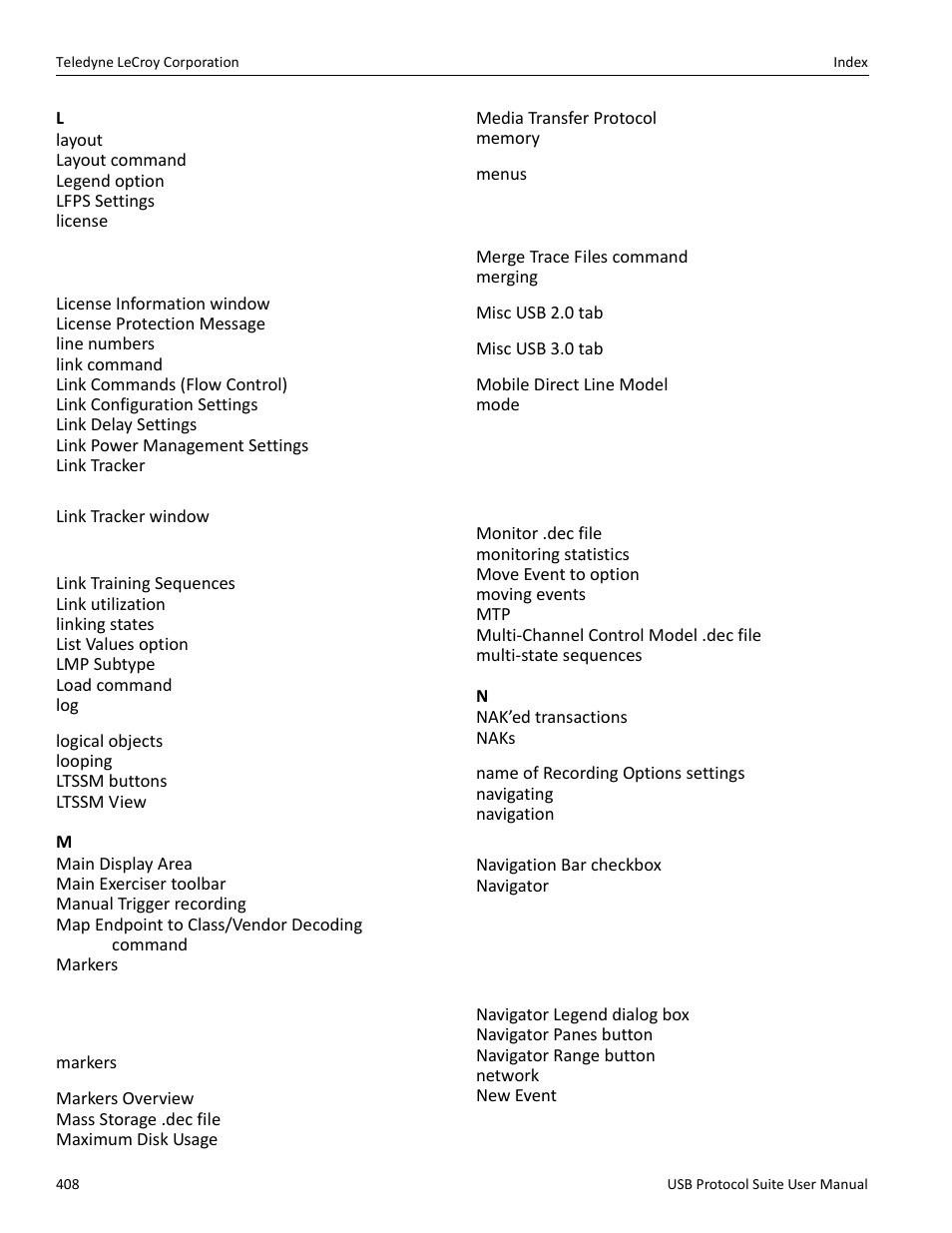 Teledyne LeCroy USB Protocol Suite User Manual (Voyager_Advisor T3_Mercury) User Manual | Page 408 / 414