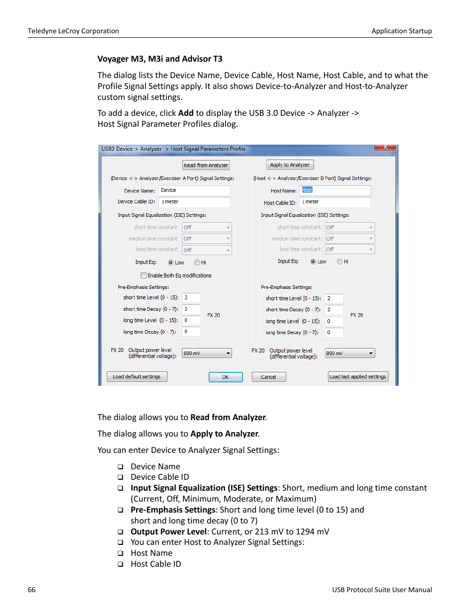 Teledyne LeCroy USB Protocol Suite User Manual (Voyager_Advisor T3_Mercury) User Manual | Page 66 / 414